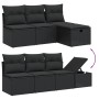 8-piece garden sofa set with black synthetic rattan cushions by , Garden sets - Ref: Foro24-3264441, Price: 558,28 €, Discoun...