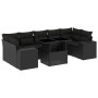 Garden sofa set 8 pieces and black synthetic rattan cushions by , Garden sets - Ref: Foro24-3269035, Price: 627,48 €, Discoun...