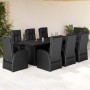 9-piece garden dining set with black synthetic rattan cushions by , Garden sets - Ref: Foro24-3277638, Price: 1,00 €, Discoun...