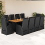 11-piece garden dining set with black synthetic rattan cushions by , Garden sets - Ref: Foro24-3277631, Price: 1,00 €, Discou...