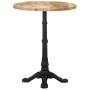 Bistro table made of rough mango wood Ø60x76 cm by , Kitchen and dining tables - Ref: Foro24-321087, Price: 181,44 €, Discoun...