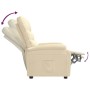 Sillón reclinable de tela crema de , Sillones - Ref: Foro24-344899, Precio: 193,71 €, Descuento: %