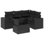 Set de muebles de jardín 5 pzas y cojines ratán sintético negro de , Conjuntos de jardín - Ref: Foro24-3269135, Precio: 436,6...