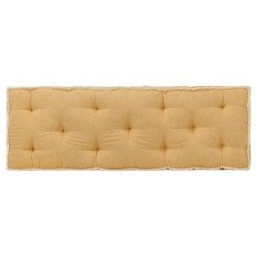 Cojín para sofá de palets amarillo 120x40x7 cm de vidaXL, Cojines para sillas y sofás - Ref: Foro24-314811, Precio: 43,99 €, ...