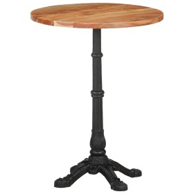 Massivholz-Bistrotisch aus Akazie Ø60x76 cm von , Küchen- und Esstische - Ref: Foro24-321088, Preis: 152,99 €, Rabatt: %