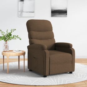 Sillón reclinable de tela marrón by , Armchairs - Ref: Foro24-344894, Price: 186,99 €, Discount: %