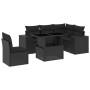 6-piece garden sofa set with black synthetic rattan cushions by , Garden sets - Ref: Foro24-3269165, Price: 464,45 €, Discoun...