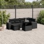 Gartensofagarnitur 7-teilig mit schwarzen Polstern aus synthetischem Rattan von , Gartensets - Ref: Foro24-3269305, Preis: 51...