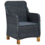 Garden chairs with cushions 2 pcs dark gray synthetic rattan by vidaXL, Garden chairs - Ref: Foro24-313315, Price: 206,57 €, ...