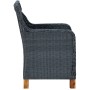 Garden chairs with cushions 2 pcs dark gray synthetic rattan by vidaXL, Garden chairs - Ref: Foro24-313315, Price: 206,57 €, ...