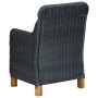 Garden chairs with cushions 2 pcs dark gray synthetic rattan by vidaXL, Garden chairs - Ref: Foro24-313315, Price: 206,57 €, ...