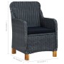 Garden chairs with cushions 2 pcs dark gray synthetic rattan by vidaXL, Garden chairs - Ref: Foro24-313315, Price: 206,57 €, ...