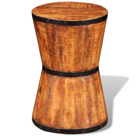 Hourglass-shaped stool made of rough mango wood by , Folding stools and chairs - Ref: Foro24-241637, Price: 97,37 €, Discount: %