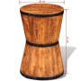 Hourglass-shaped stool made of rough mango wood by , Folding stools and chairs - Ref: Foro24-241637, Price: 97,37 €, Discount: %