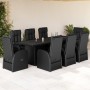 9-piece garden dining set with black synthetic rattan cushions by , Garden sets - Ref: Foro24-3277657, Price: 1,00 €, Discoun...