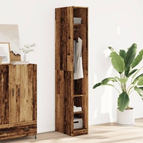 Engineered wood aged wooden wardrobe 30x50x200 cm by , Wardrobes - Ref: Foro24-3307691, Price: 134,99 €, Discount: %