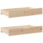 Drawers under bed with wheels, 2 units, solid pine wood by , Home storage drawers - Ref: Foro24-850920, Price: 67,02 €, Disco...