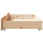 Drawers under bed with wheels, 2 units, solid pine wood by , Home storage drawers - Ref: Foro24-850920, Price: 67,02 €, Disco...