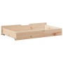 Drawers under bed with wheels, 2 units, solid pine wood by , Home storage drawers - Ref: Foro24-850920, Price: 67,02 €, Disco...