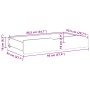 Drawers under bed with wheels, 2 units, solid pine wood by , Home storage drawers - Ref: Foro24-850920, Price: 67,02 €, Disco...