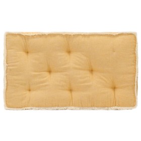 Cojín para sofá de palets amarillo 73x40x7 cm de vidaXL, Cojines para sillas y sofás - Ref: Foro24-314810, Precio: 31,99 €, D...