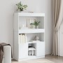 Tall white engineered wood sideboard 92x33x140 cm by , Bookcases and shelves - Ref: Foro24-3309609, Price: 139,99 €, Discount: %