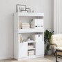 Tall white engineered wood sideboard 92x33x140 cm by , Bookcases and shelves - Ref: Foro24-3309609, Price: 139,99 €, Discount: %