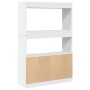 Aparador alto madera de ingeniería blanco 92x33x140 cm de , Librerías y estanterías - Ref: Foro24-3309609, Precio: 115,71 €, ...