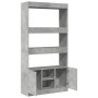 Aparador alto madera de ingeniería gris hormigón 92x33x180 cm de , Librerías y estanterías - Ref: Foro24-3309621, Precio: 128...