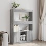 Tall Sonoma gray engineered wood sideboard 92x33x140 cm by , Bookcases and shelves - Ref: Foro24-3309614, Price: 139,99 €, Di...