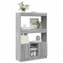 Aparador alto madera de ingeniería gris Sonoma 92x33x140 cm de , Librerías y estanterías - Ref: Foro24-3309614, Precio: 139,9...