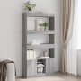 Tall Sonoma Gray Engineered Wood Sideboard 92x33x180 cm by , Bookcases and shelves - Ref: Foro24-3309623, Price: 132,33 €, Di...