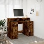 Escritorio con LED madera ingeniería roble ahumado 120x55x91 cm de , Escritorios - Ref: Foro24-3309415, Precio: 187,76 €, Des...