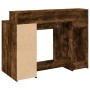 Escritorio con LED madera ingeniería roble ahumado 120x55x91 cm de , Escritorios - Ref: Foro24-3309415, Precio: 187,76 €, Des...