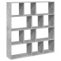 Estantería madera de ingeniería gris hormigón 132x29x141,5 cm de , Librerías y estanterías - Ref: Foro24-3310310, Precio: 120...