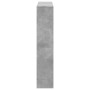 Engineered wood gray concrete shelf 132x29x141.5 cm by , Bookcases and shelves - Ref: Foro24-3310310, Price: 120,62 €, Discou...