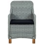 Garden chairs with cushions 2 pcs light gray synthetic rattan by vidaXL, Garden chairs - Ref: Foro24-313317, Price: 256,33 €,...