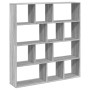 Engineered wood bookshelf in Sonoma gray, 132x29x141.5 cm by , Bookcases and shelves - Ref: Foro24-3310312, Price: 124,21 €, ...