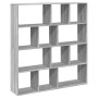 Engineered wood bookshelf in Sonoma gray, 132x29x141.5 cm by , Bookcases and shelves - Ref: Foro24-3310312, Price: 124,21 €, ...