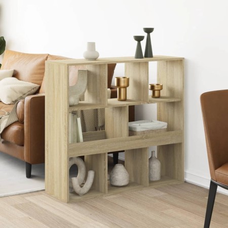 Separador de ambientes madera roble Sonoma 100x33x94,5 cm de , Librerías y estanterías - Ref: Foro24-3309512, Precio: 81,99 €...