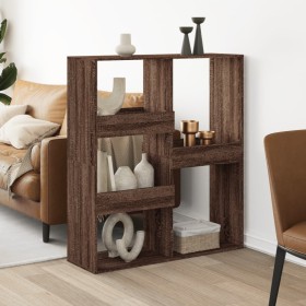 Raumteiler aus braunem Eichenholz 100x33x115 cm von , Bücherregale und Regale - Ref: Foro24-3309552, Preis: 92,99 €, Rabatt: %