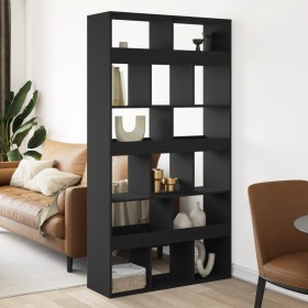 Engineered wood black room divider