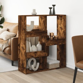 Room divider smoked oak wood 100x33x115 cm by , Bookcases and shelves - Ref: Foro24-3309550, Price: 90,99 €, Discount: %