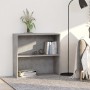 2-level gray concrete plywood bookshelf 80x30x76.5cm by , Bookcases and shelves - Ref: Foro24-801003, Price: 56,60 €, Discoun...