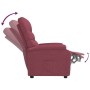 Sillón reclinable de tela rojo tinto de , Sillones - Ref: Foro24-344893, Precio: 186,99 €, Descuento: %