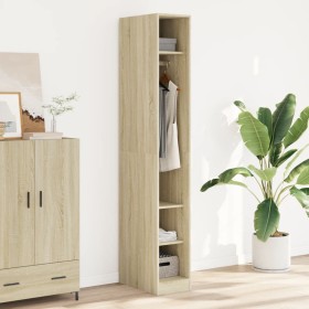 Engineered wood wardrobe in Sonoma oak, 30x50x200 cm. by , Wardrobes - Ref: Foro24-3307686, Price: 134,99 €, Discount: %