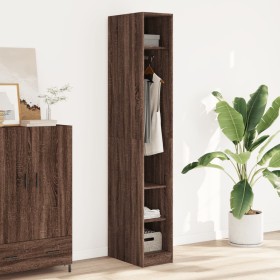 Engineered wood wardrobe in brown oak color, 30x50x200 cm by , Wardrobes - Ref: Foro24-3307690, Price: 130,74 €, Discount: %