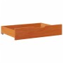 Underbed drawers with wheels, 2 units, solid pine wood, brown. by , Home storage drawers - Ref: Foro24-850928, Price: 68,74 €...