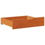 Cajones debajo cama 2 uds madera maciza pino marrón 65x55x16 cm de , Cajones de almacenaje doméstico - Ref: Foro24-850937, Pr...