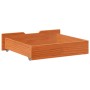 Cajones debajo cama 2 uds madera maciza pino marrón 65x55x16 cm de , Cajones de almacenaje doméstico - Ref: Foro24-850937, Pr...